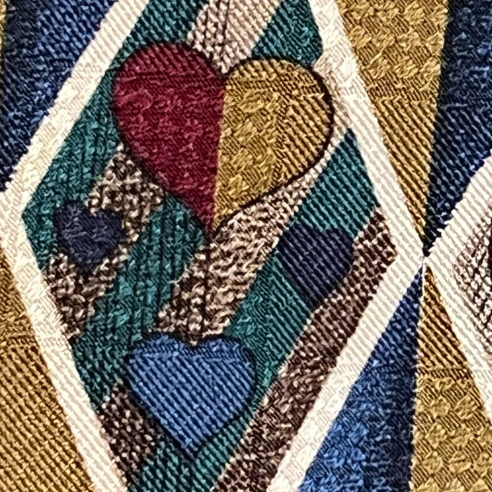 Vintage tie 1994 Ronald McDonald Children’s Charities stick figure‎ heart 90s